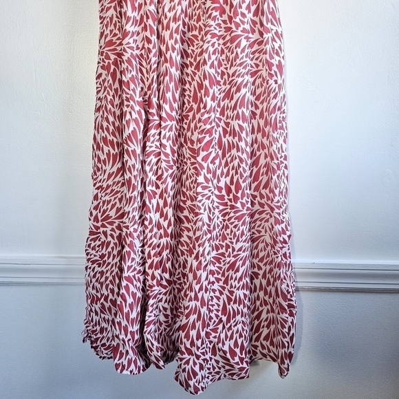 New Reformation Alisa Heart Print Midi Dress NWT Size 0 - Picture 11 of 16
